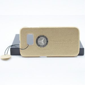 Luxury Logo Leather Back Cover For Samsung Galaxy S6 Edge