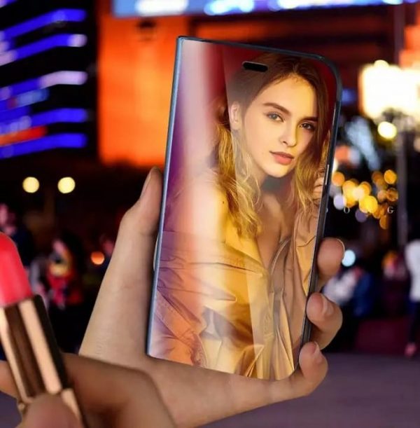 Luxury Mirror Clear View Standing Flip Cover For Apple iPhone / Samsung