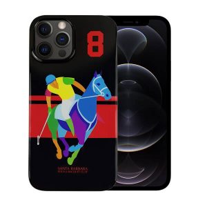Santa Barbara Polo Saint Back Cover For iPhone 12 Series (Black)