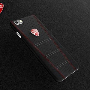 Luxury Sports Genuine Leather Back Cover For Apple iPhone (Black)