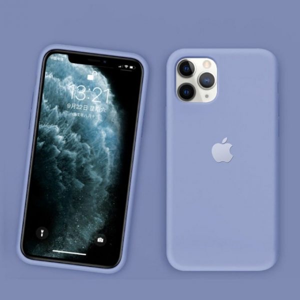 Apple iPhone Logo Matte Silicone Back Cover For iPhone 11 Pro / 11 Pro Max