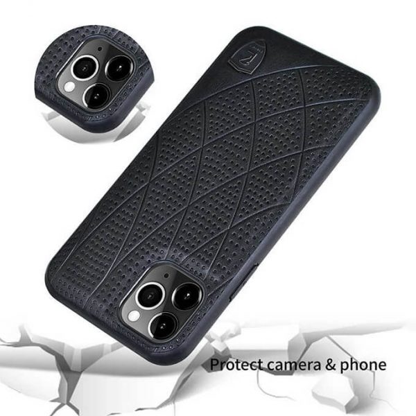 Puloka ® Fashion Leather Back Cover For iPhone X / Xs