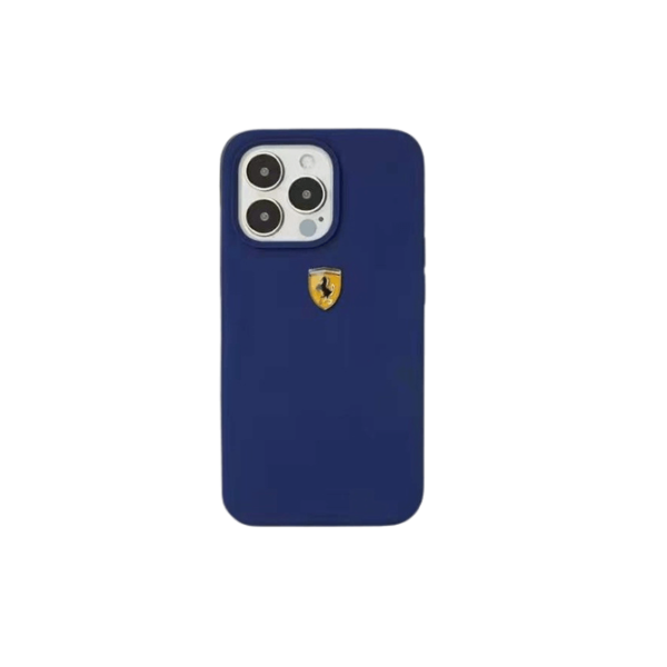 Ferrari Microfiber Silicone Mobile Cover For iPhone 13 Series-8