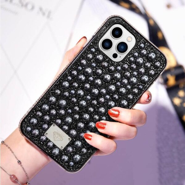 Luxury Women Design Bling Pearl Mobile Cover For iPhone 13 Series