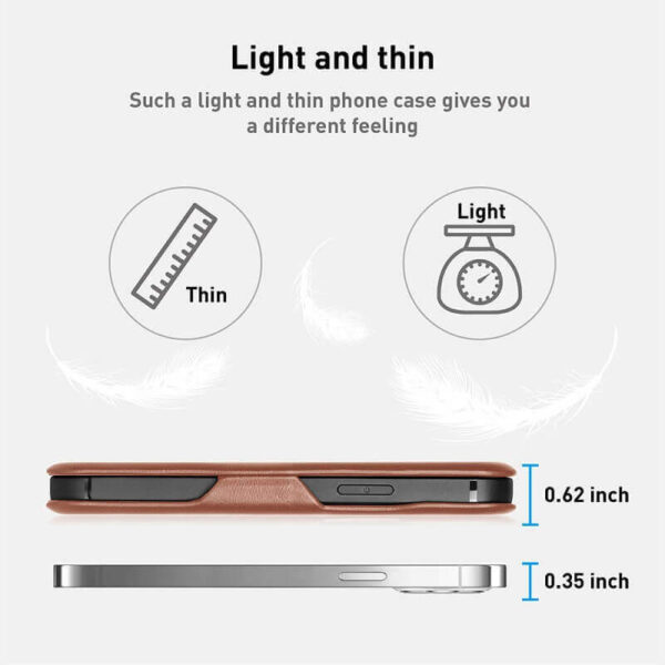 Puloka Multi Function Card Holder Leather Flip Wallet Mobile Cover For Apple iPhone 13 Series-12