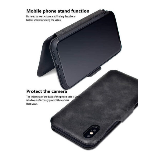 Puloka Multi Function Card Holder Leather Flip Wallet Mo