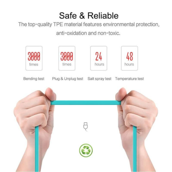 Rock ® Safe Charge Speed Data Cable For iPhone