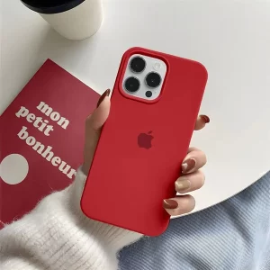 iPhone 14 Pro Max Apple Logo Silicone Back Case-10